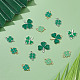 SUNNYCLUE 1 Box 36Pcs 6 Style St. Patrick's Day Charms Four Leaf Clover Charm Enamel Lucky 4 Leaf Clover Charms Irish Shamrock Green Charm for Jewellery Making Charms Good Luck Earrings Craft Supplies ENAM-SC0002-88-4