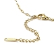 Ожерелья с подвеской в форме сердца из светлого золота и латуни с микропаве и кубическим цирконием NJEW-E105-09KCG-01-3