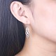 Boucles d'oreilles avec pendentif en 925 argent sterling EJEW-BB30541-P-4