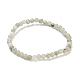 Labradorite naturelle bracelets extensibles de perles BJEW-A117-A-42-2