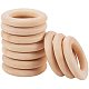 Pandahall elite 20 piezas anillos de madera anillos de eslabones de madera para manualidades WOOD-PH0005-01-55mm-4