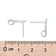 Серьги-пусеты из серебра 925 пробы с родиевым покрытием X-STER-K168-118P-4