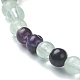 Natürliche Fluorit Perlen Stretch-Armbänder BJEW-A117-A-38-6