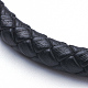 Плетеные браслеты шнур кожаный BJEW-F291-41A-2