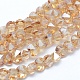 Electroplate Glass Beads Strands EGLA-G020-S-2