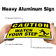 Panneaux d'avertissement en aluminium protégés contre les UV et étanches AJEW-GL0001-01A-07-4