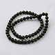 Dyed Natural Fossil Beads Strands G-E328-6mm-27-3