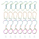 DICOSMETIC 64Pcs 4 Styles Leverback Earring Hooks Ear Wires Fish Hooks French Earring Hooks Ear Ball Hooks with Pendant Clasp with 100pcs Ear Nuts for Earring Making STAS-DC0010-34-1