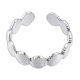 304 открытое манжетное кольцо из нержавеющей стали для женщин RJEW-N038-100P-2