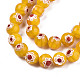 Handmade Millefiori Glass Beads Strands LK-T001-10J-3