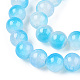 Crackle Baking Painted Imitation Jade Glass Beads Strands DGLA-T003-8mm-05-A-3