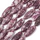Натуральный лепидолит / пурпурный слюдяный камень бисер пряди&nbsp;G-F808-A01-01A-2