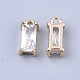 Transparent Glass Charms X-GLAA-T007-13H-2