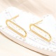 Латунь серьги X-KK-T038-484B-2