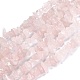 Natürlichen Rosenquarz Perlen Stränge G-G011-14-1