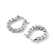 Латунные серьги-кольца для женщин EJEW-L234-088P-2