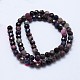 Natural Red Corundum/Ruby and Sapphire Beads Strands G-I206-29-6mm-2