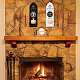 Soporte de candelabro de madera montado en la pared estilo boho AJEW-WH0378-005-7