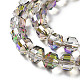 Electroplate Rondelle Glass Beads Strands EGLA-A036-09A-FR01-3
