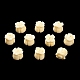 Perles synthétiques teintes en corail CORA-P008-02A-01-1