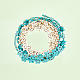 Superfindings 4 brin 2 couleurs de perles turquoise synthétiques 15.63