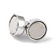 Rhodium Plated 925 Sterling Silver Magnetic Clasps STER-A043-01P-2