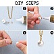 Tasse en laiton pendentif perle bails broches pendentifs X-KK-R071-10G-2