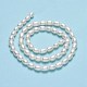 Fili di perle di perle d'acqua dolce coltivate naturali PEAR-J006-13C-01-3
