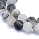 Chapelets de perles en quartz de rutile naturel G-E561-07-8mm-3