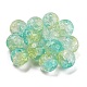 Transparent Spray Painting Crackle Glass Beads GLAA-L046-01A-20-1