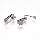 Accessoires de boucles d'oreilles clips à vis en 304 acier inoxydable STAS-E453-02P-2