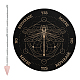 CRASPIRE Pendulum Board Dragonfly Dowsing Divination Metaphysical Message Board 7.9Inch Wooden Carven Board with Rose Quartz Crystal Dowsing Pendulum Witchcraft Wiccan Altar Supplies Kit DIY-CP0007-74G-1