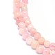 Chapelets de perles en morganite naturelle G-F602-12-4mm-3