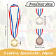 Olycraft 24 pz 3 colori medaglie in lega di zinco AJEW-OC0004-50-2