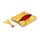 Sacchetto regalo sacchetto di gioielli con cerniera nappa broccato cinese ABAG-F005-02-3