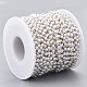 Chaînes en perles d'imitation imitation plastique abs faites main CHS-T003-01G-3