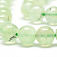 Chapelets de perles en préhnite naturelle G-S263-6mm-04-3
