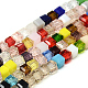 Faceted Transparent Glass Cube Beads Strands GLAA-R163-8c8-01-1