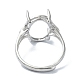 Verstellbare 925 Sterling Silber Ring Komponenten STER-K179-19P-3