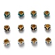 Perles d'émail européennes en laiton KK-B028-25G-1