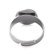 Componentes de anillos de dedo de 304 acero inoxidable ajustables STAS-F149-21P-D-3