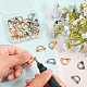 CHGCRAFT 28Pcs 2 Colors Alloy D-Ring Suspension Clasps with Screw for Bag Buckle Accessories Making FIND-CA0007-31-4
