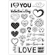 BENECREAT Valentine's Day Theme Clear Stamps DIY-WH0167-57-0046-8