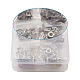 真鍮製マイクロパヴェキュービックジルコニアビーズ  チベットのスタイル合金ビーズで  クラウン  ミックスカラー  10.5~13x7~12mm  穴：1~6mm  88個/箱 ZIRC-TA0001-07-3