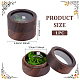 Column Wood Finger Ring Box CON-WH0089-18-2