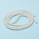 Chapelets de perles rondes en verre peint HY-Q003-4mm-01-3