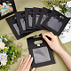 NBEADS 24 Pcs Black Kraft Paper Bags with Clear Window ABAG-WH0038-27B-01-3