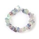 Natural Electroplated Fluorite Beads Strands G-G767-08-3