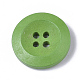 4穴スプレー塗装木製ボタン  フラットラウンド  ミックスカラー  20x4.5mm  穴：2mm X-BUTT-T006-014-2