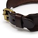 Trendy Unisex Punk Rock Style Leather Wide Wristband Bracelets BJEW-L271-M-4